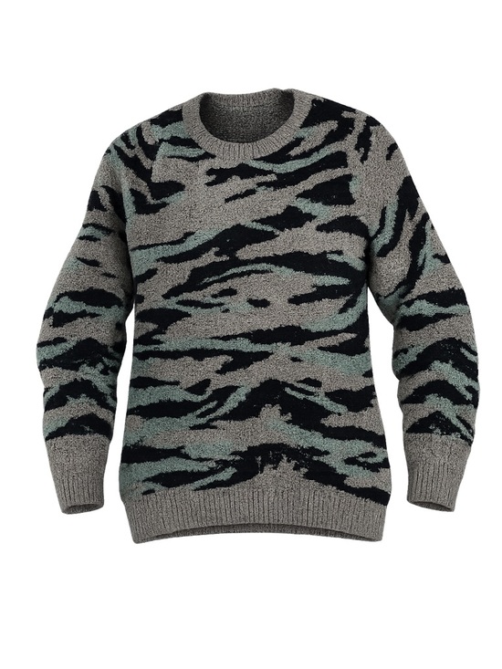 Barefoot Dreams Sweaters - Barefoot Dreams Women's XS Green Camo CozyChic Pullover Sweater
